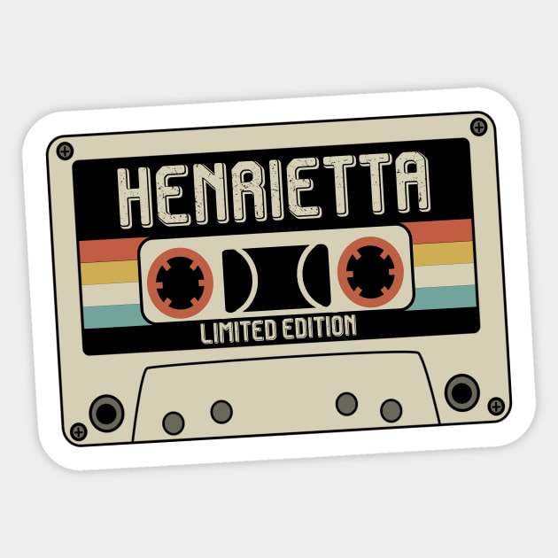 Henrietta  - Limited Edition - Vintage Style Sticker by Debbie Art